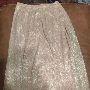 Gold maxi skirt